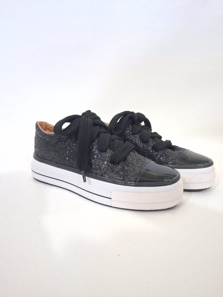 Zapatillas Negro glitter