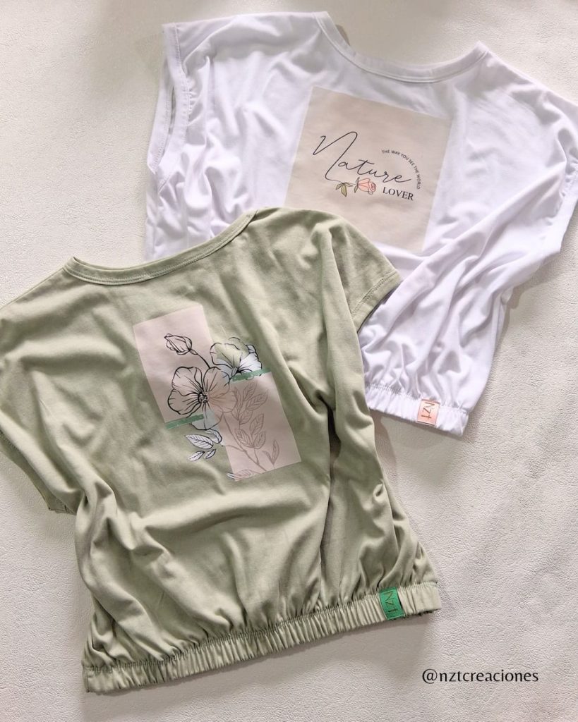 Remera con elastico